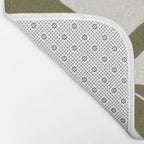 Wind-kissed Plant / Olive Green Bath Mat Gallery Image 2