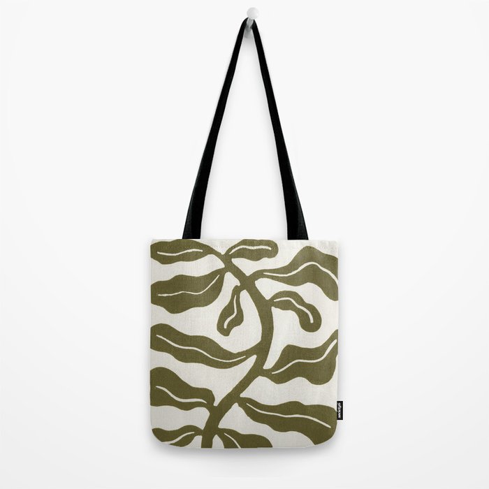 Wind-kissed Plant / Olive Green Tote Bag Gallery Image 2