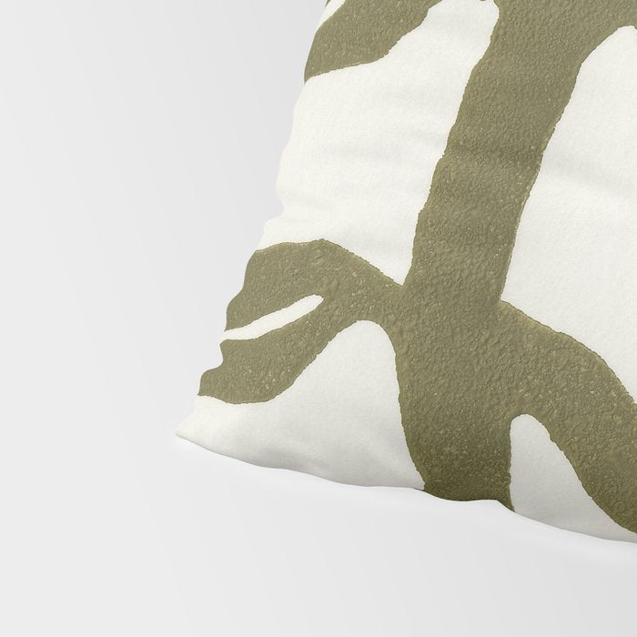 Wind-kissed Plant / Olive Green Pillow Sham Gallery Image 4