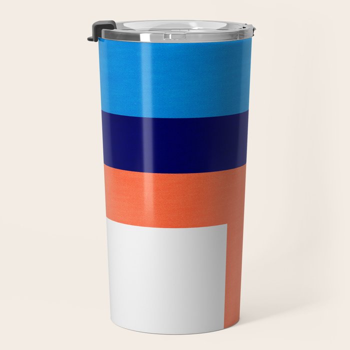French Riviera: Bauhaus Abstraction 01 Travel Mug Gallery Image 3