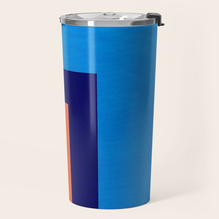 French Riviera: Bauhaus Abstraction 01 Travel Mug Gallery Image 2
