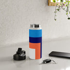 French Riviera: Bauhaus Abstraction 01 Water Bottle Gallery Image 4