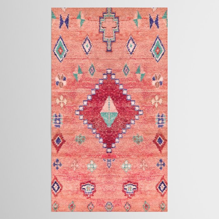 Heritage Moroccan Rug Style Design Tablecloth Gallery Image 2