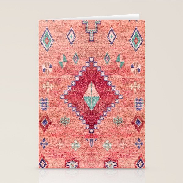 Heritage Moroccan Rug Style Design Stationery Card Gallery Image 2