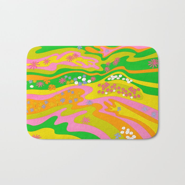 Sixties Landscape Bath Mat Gallery Image 1