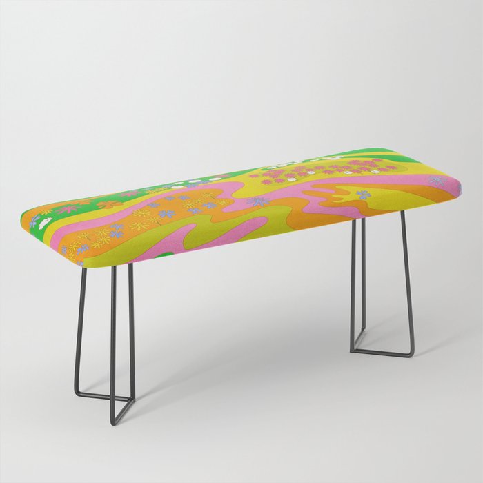 Sixties Landscape Bench Gallery Image 1