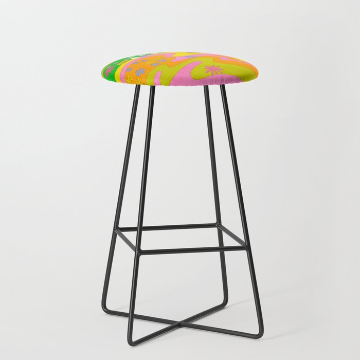 Sixties Landscape Stool Gallery Image 1