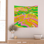 Sixties Landscape Wall Tapestry Gallery Image 2