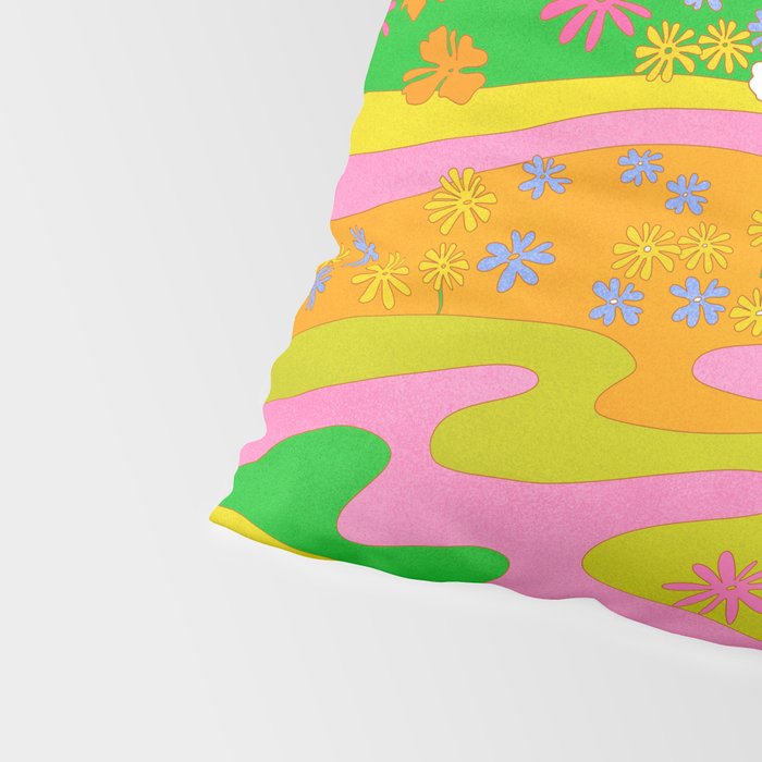 Sixties Landscape Pillow Sham Gallery Image 4
