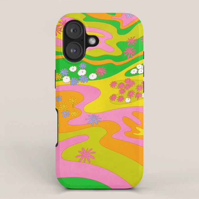 Sixties Landscape iPhone Case Gallery Image 1