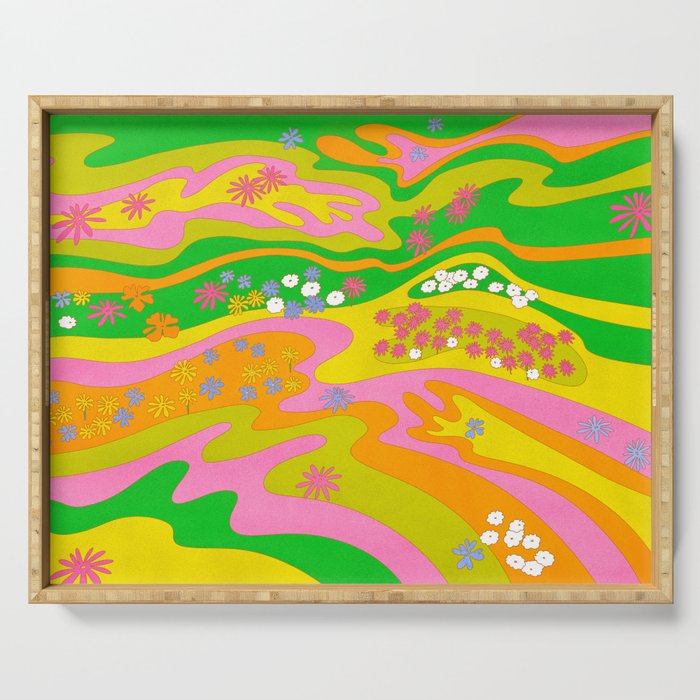Sixties Landscape Serving Tray Gallery Image 1
