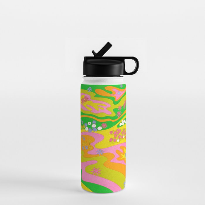 Sixties Landscape Water Bottle Gallery Image 1