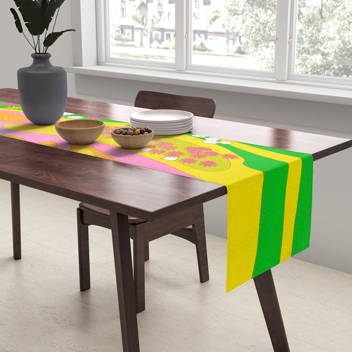 Sixties Landscape Table Runner Gallery Image 2