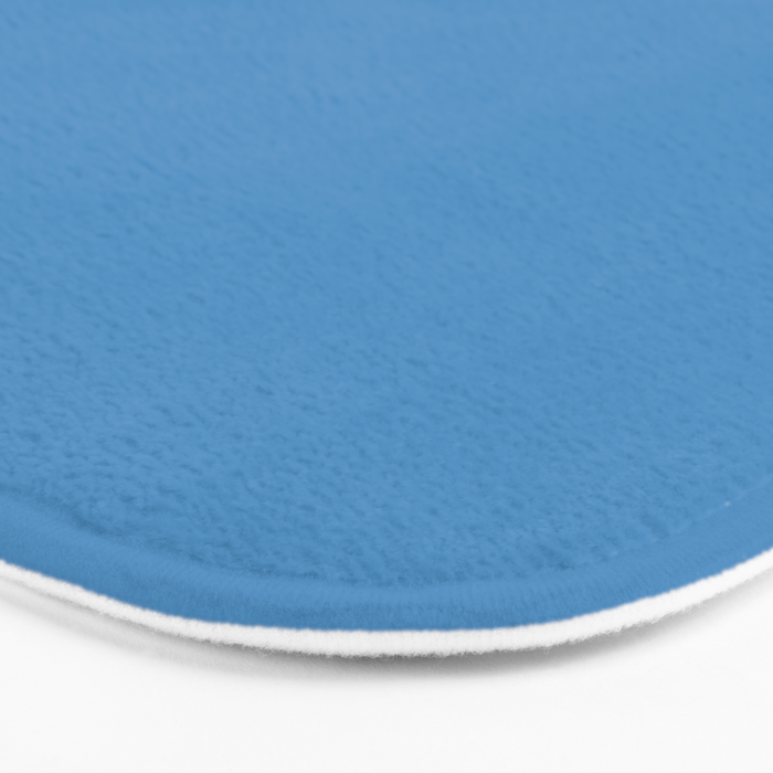 Solid Seaside Blue Bath Mat Gallery Image 3