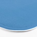 Solid Seaside Blue Bath Mat Gallery Image 3