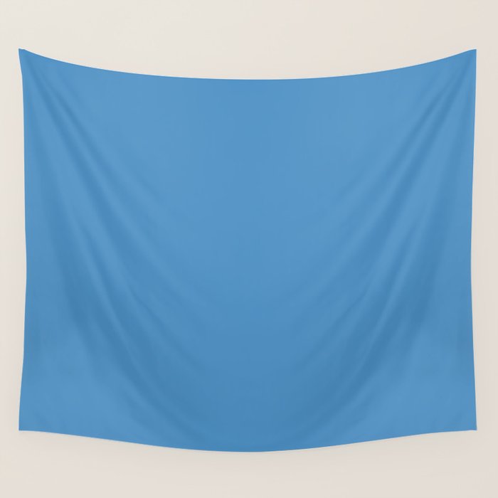 Solid Seaside Blue Wall Tapestry Gallery Image 4