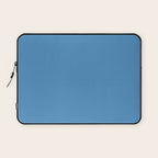 Solid Seaside Blue Laptop Sleeve Gallery Image 1