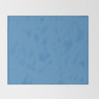 Solid Seaside Blue Throw Blanket Gallery Image 2