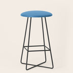 Solid Seaside Blue Stool Gallery Image 1