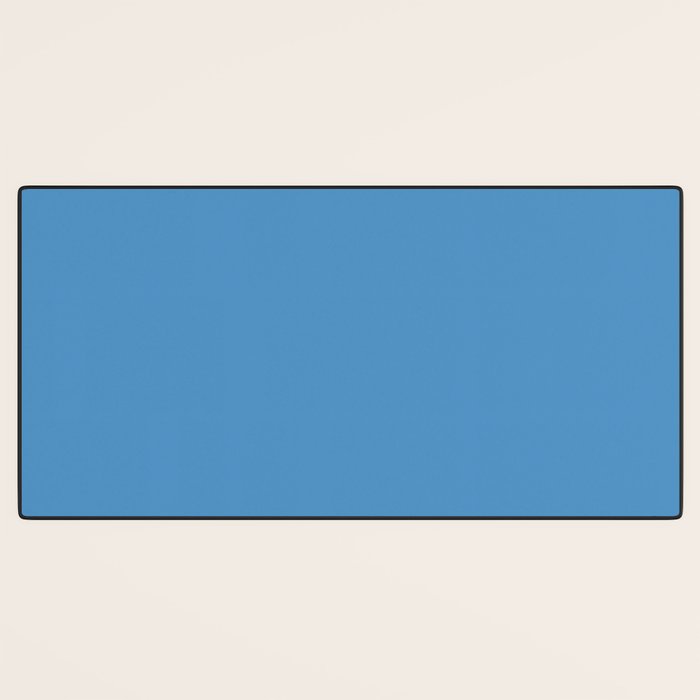 Solid Seaside Blue Desk Mat Gallery Image 3