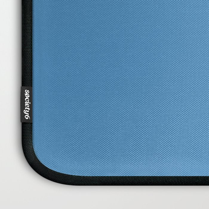 Solid Seaside Blue Laptop Sleeve Gallery Image 3
