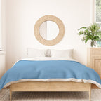 Solid Seaside Blue Duvet Cover Gallery Image 3