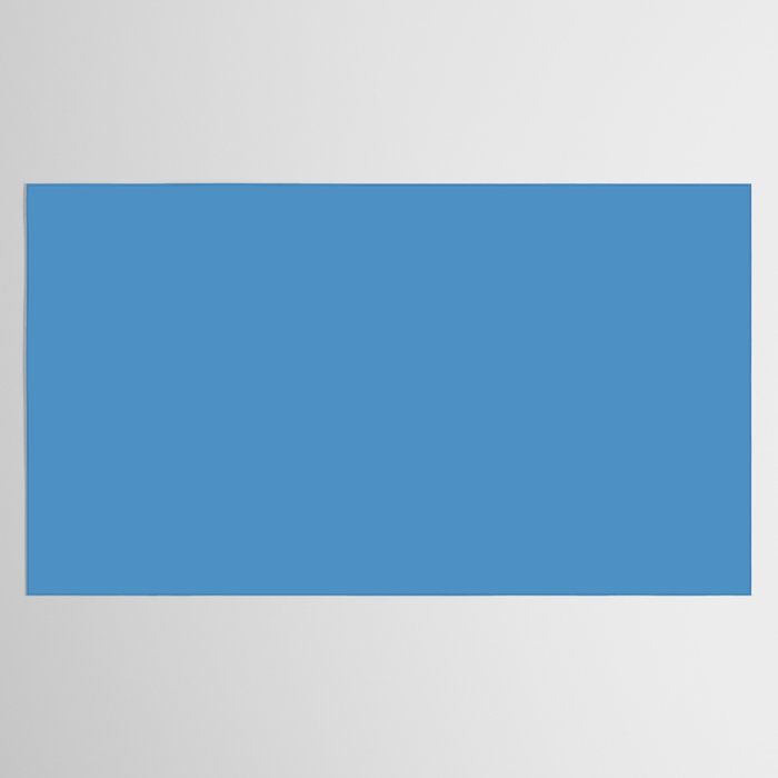 Solid Seaside Blue Tablecloth Gallery Image 2
