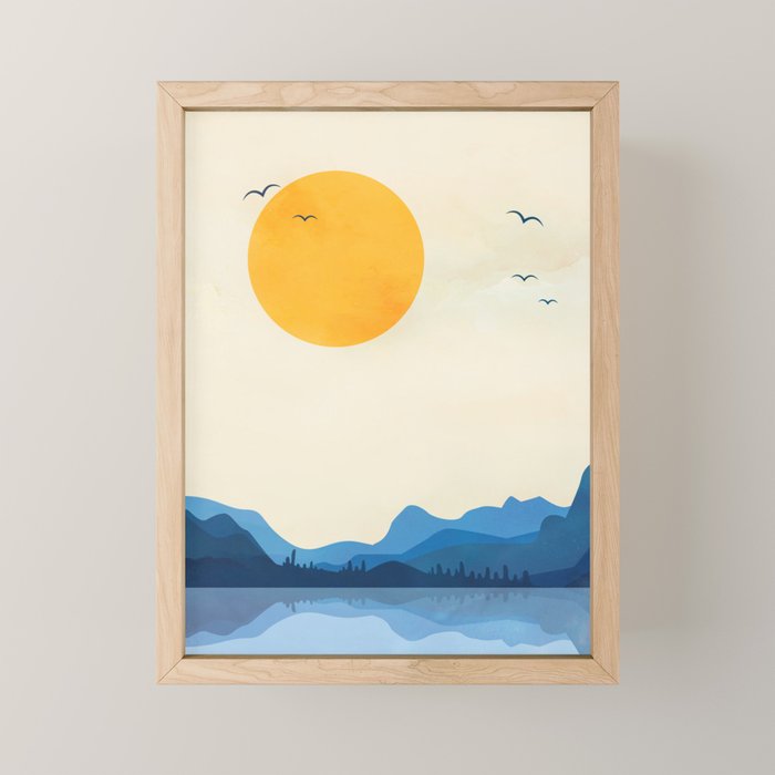 Minimalistic Landscape 11 Mini Art Print Gallery Image 1
