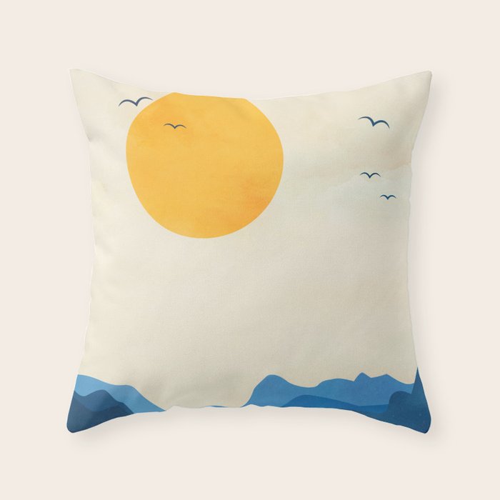Minimalistic Landscape 11 Throw Pillow Gallery Image 6