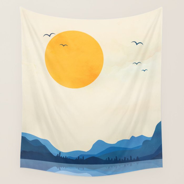 Minimalistic Landscape 11 Wall Tapestry Gallery Image 4
