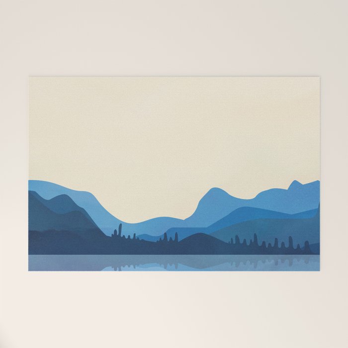 Minimalistic Landscape 11 Welcome Mat Gallery Image 1