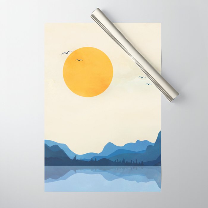 Minimalistic Landscape 11 Wrapping Paper Gallery Image 1