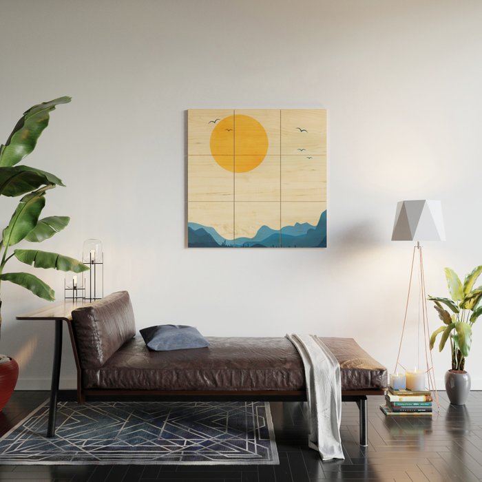 Minimalistic Landscape 11 Wood Wall Art Gallery Image 2