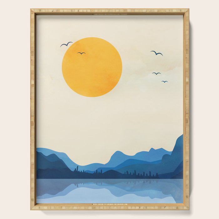 Minimalistic Landscape 11 Serving Tray Gallery Image 1