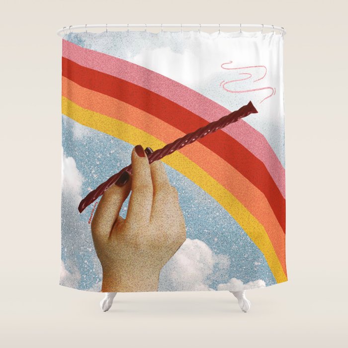 Take the Edge Off Shower Curtain Gallery Image 1