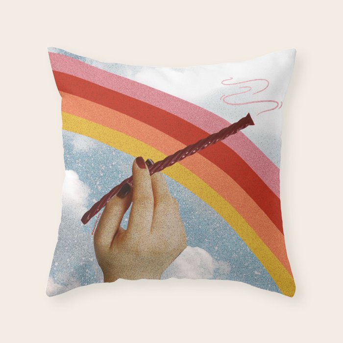 Take the Edge Off Throw Pillow Gallery Image 1