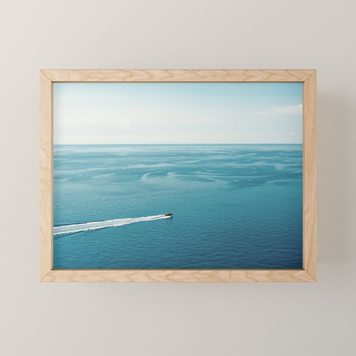 Travel photography print âBlue blue oceanâ photo art made in the south of italy Mini Art Print Gallery Image 1