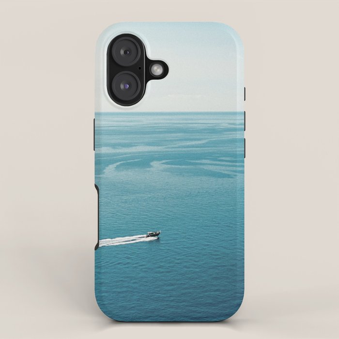 Travel photography print âBlue blue oceanâ photo art made in the south of italy iPhone Case Gallery Image 1