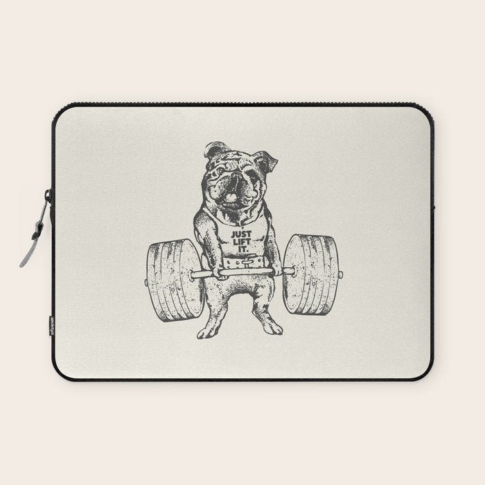 English Bulldog Lift Laptop Sleeve Gallery Image 1