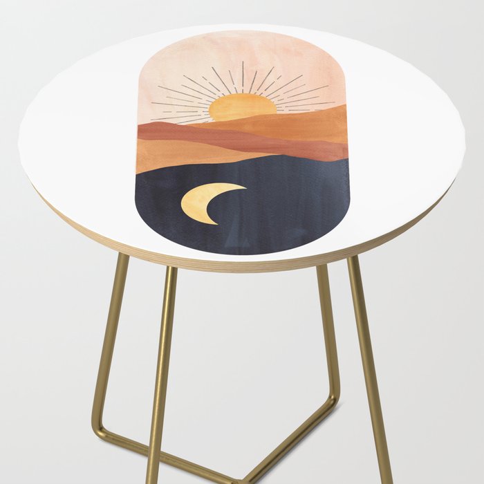 Abstract day and night Side Table Gallery Image 2