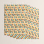 Star Stego | Retro Reptile Palette Wrapping Paper Gallery Image 3