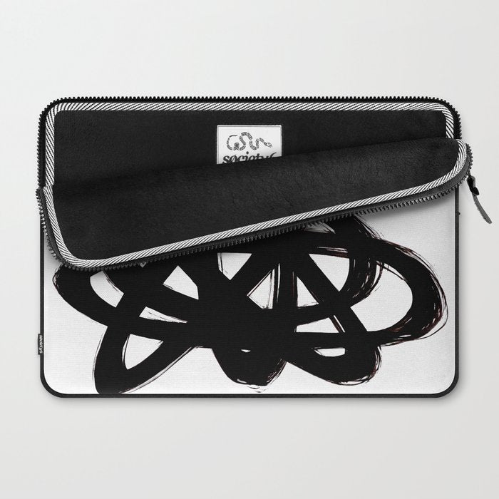 Ink Confusion White Background Laptop Sleeve Gallery Image 2