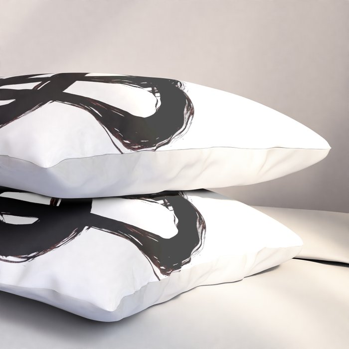 Ink Confusion White Background Pillow Sham Gallery Image 3