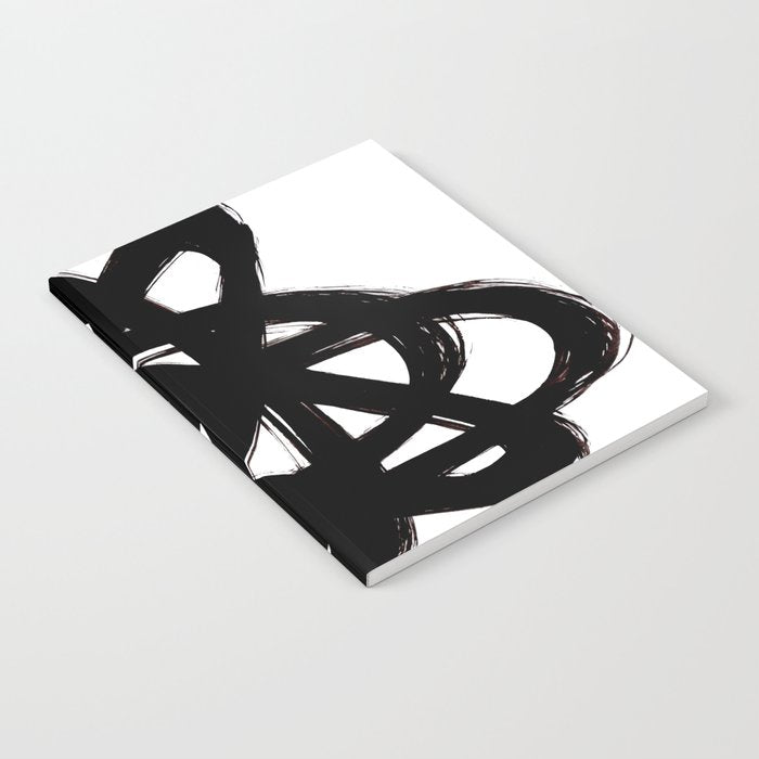 Ink Confusion White Background Notebook Gallery Image 1