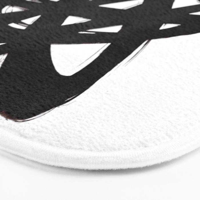 Ink Confusion White Background Bath Mat Gallery Image 3