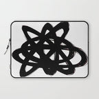 Ink Confusion White Background Laptop Sleeve Gallery Image 1