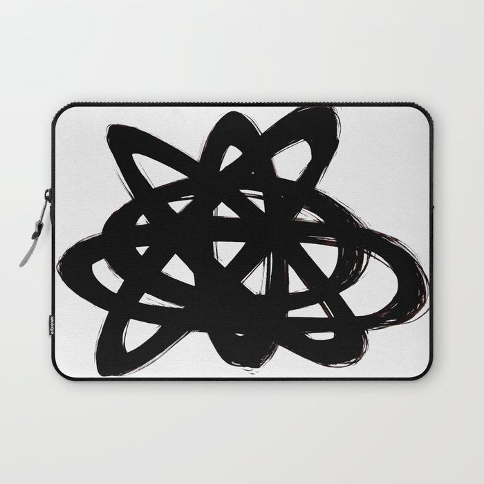 Ink Confusion White Background Laptop Sleeve Gallery Image 1