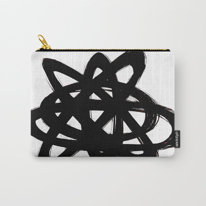 Ink Confusion White Background Carry All Pouch Gallery Image 1