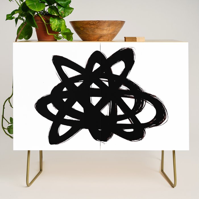 Ink Confusion White Background Credenza Gallery Image 1