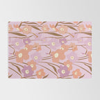Purple Daffodil Pattern Rug Gallery Image 2